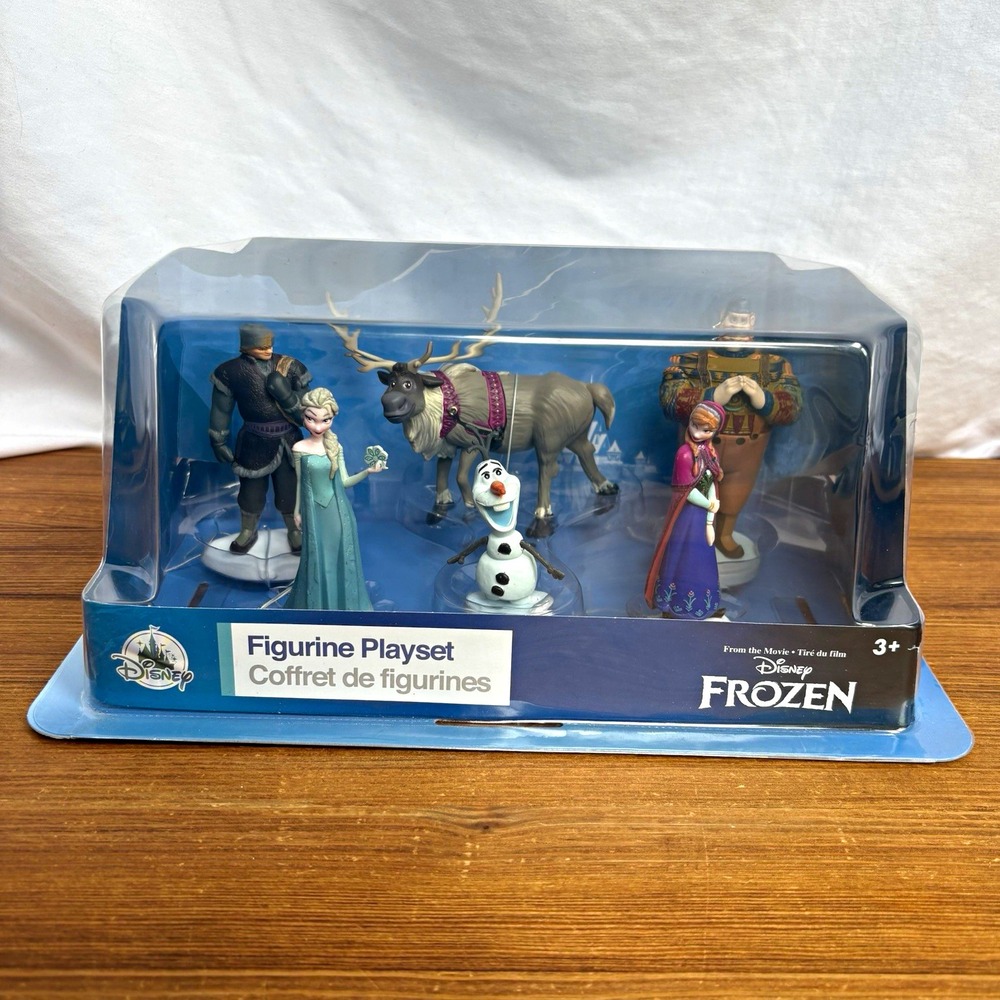 Disney Frozen Figurine Set of 6 Elsa Anna Olaf Sven Kristoff